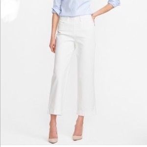 J. Crew White Wide Leg Crop Rayner Jeans Size 25